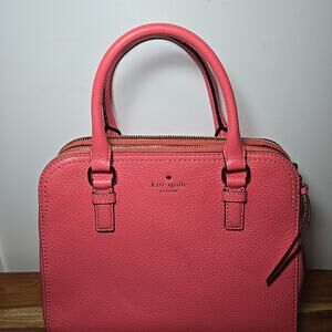 Kate Spade Cobble Hill Small Kiernan Leather Bag Satchel Warm Guava